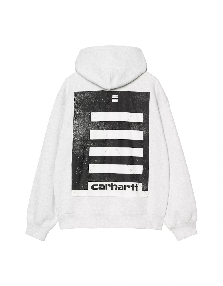 Hooded Archive Lines Sweatshirt Jacket Ash Heather