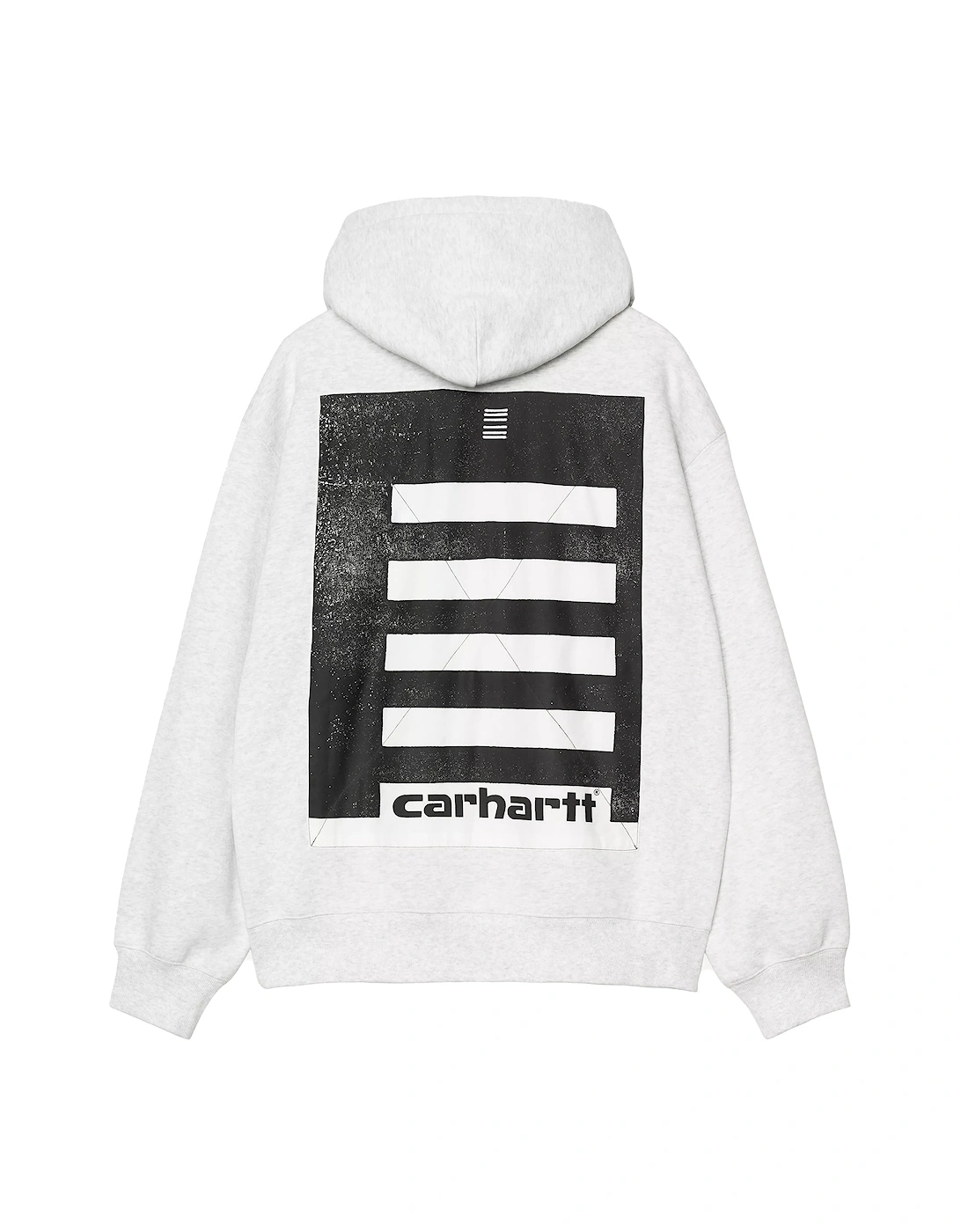 Hooded Archive Lines Sweatshirt Jacket Ash Heather