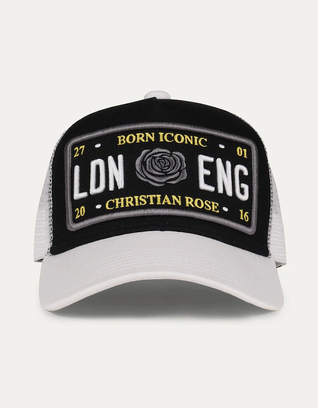 The Iconic Trucker Cap - Black / Grey / Yellow