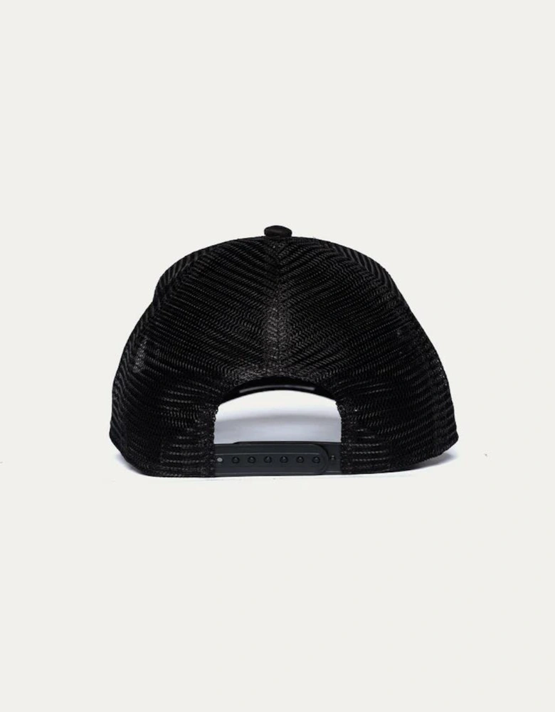 Private plate trucker cap - Black/Black