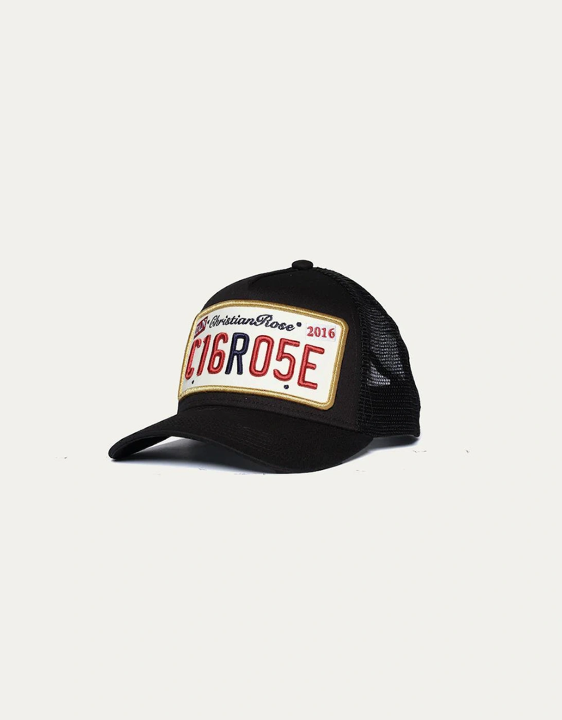 Christian Rose Private plate trucker cap - Black/Gold