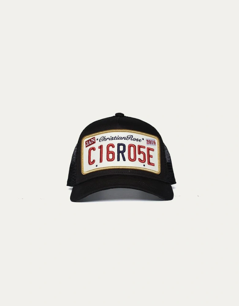 Christian Rose Private plate trucker cap - Black/Gold