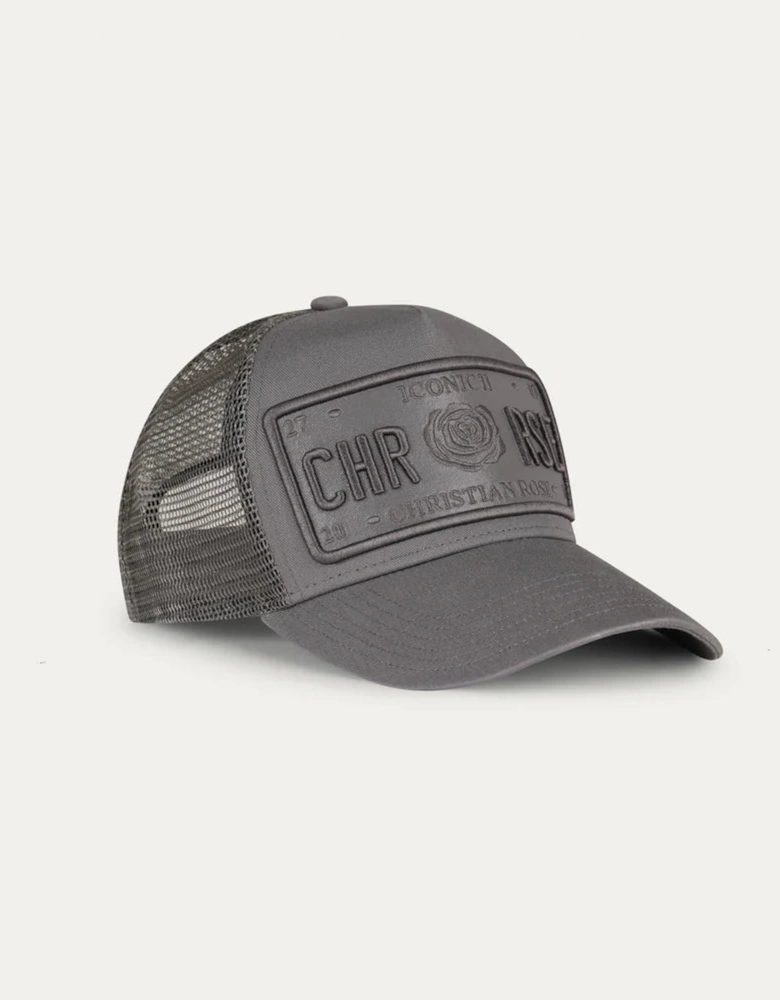 Iconic II vinyl trucker cap - Grey
