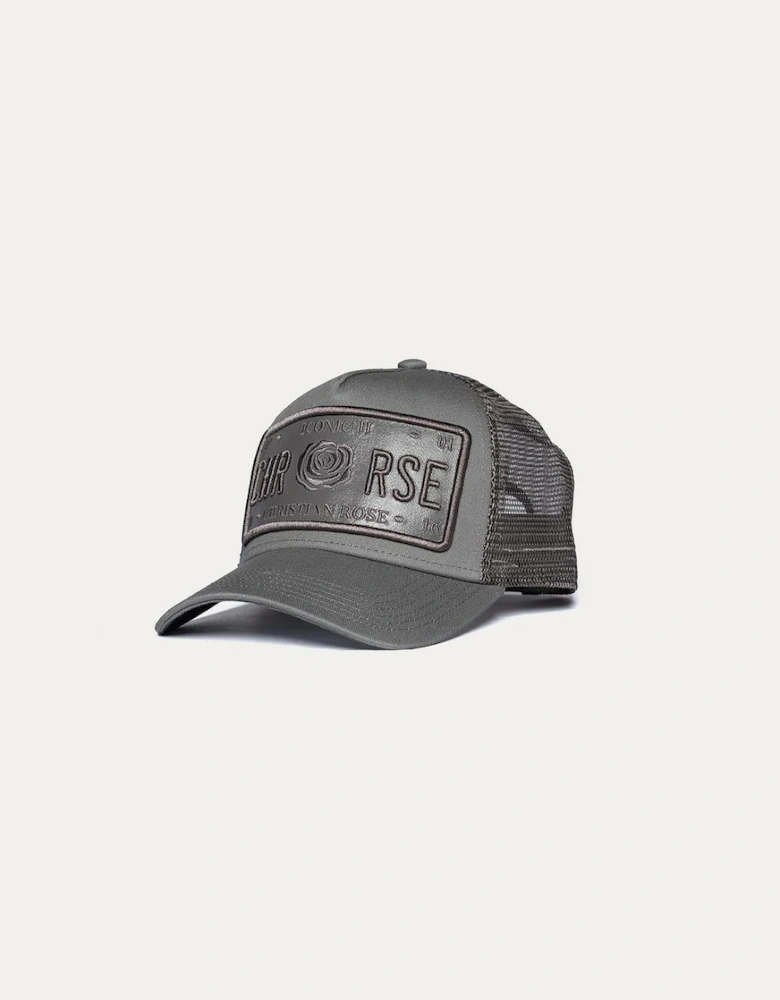 Iconic II vinyl trucker cap - Grey
