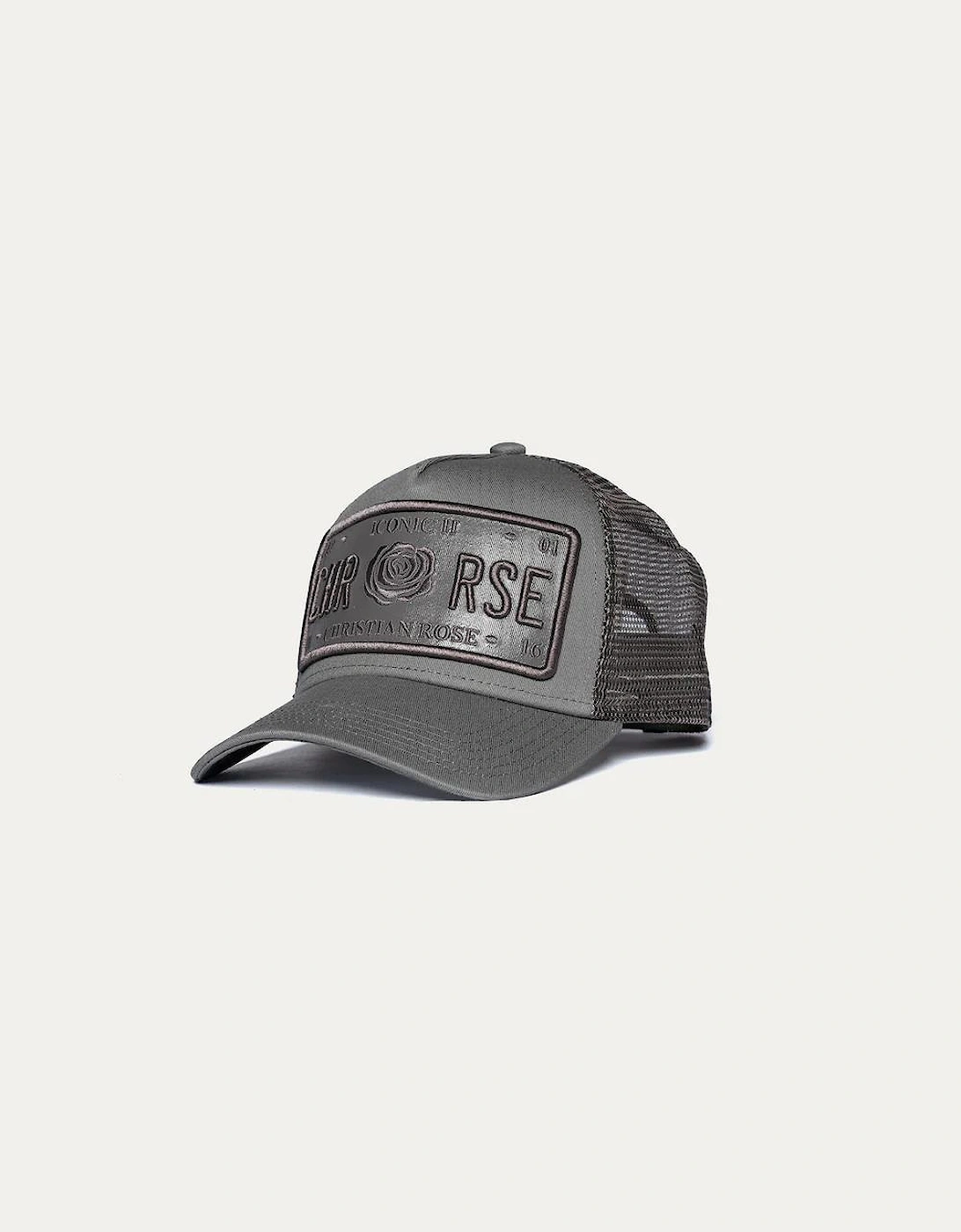 Iconic II vinyl trucker cap - Grey