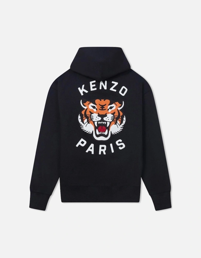 Lucky Tiger Hoodie Black