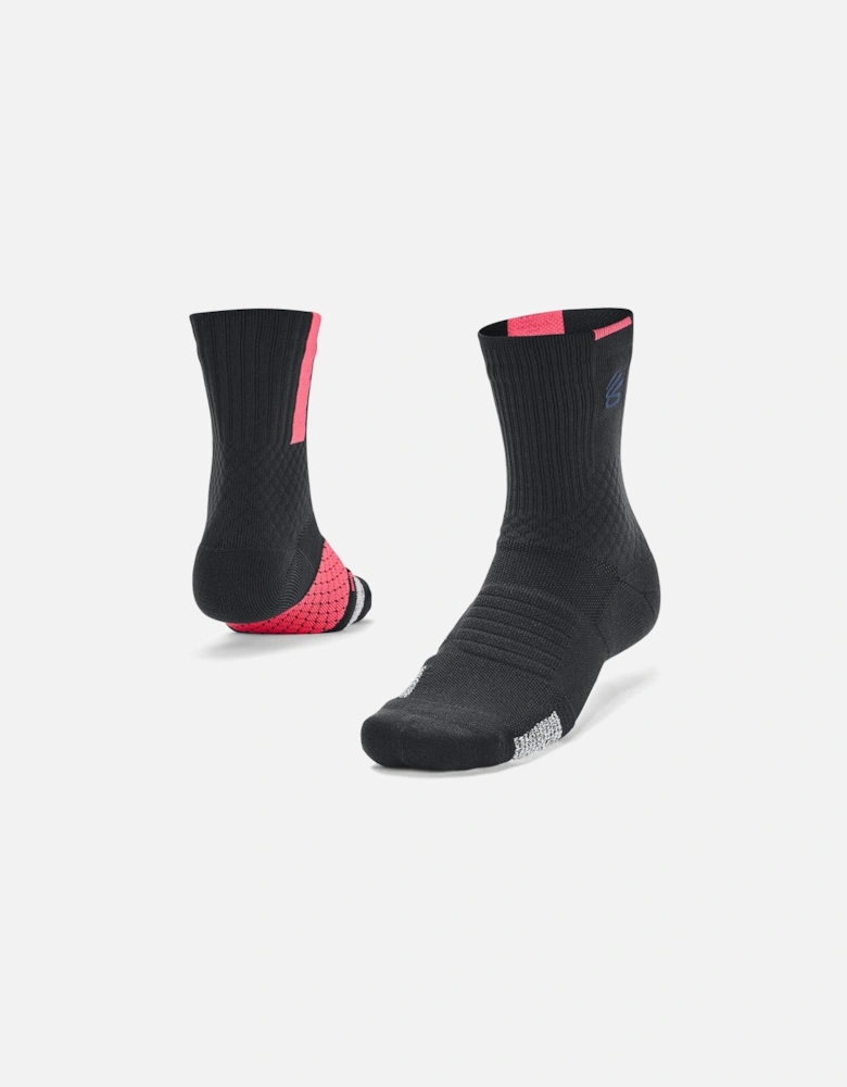 Curry Armour Dry Playmaker Mid Crew Socks