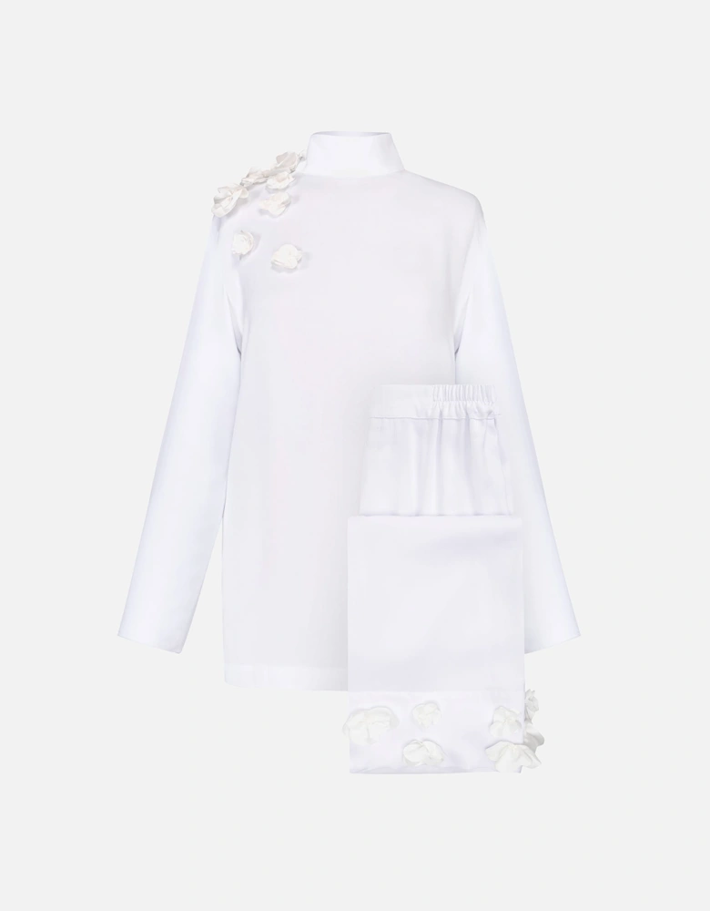 The Bloom Black Tie Pajama Set With Pants