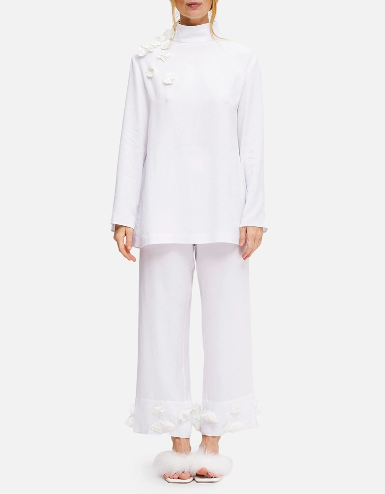 The Bloom Black Tie Pajama Set With Pants