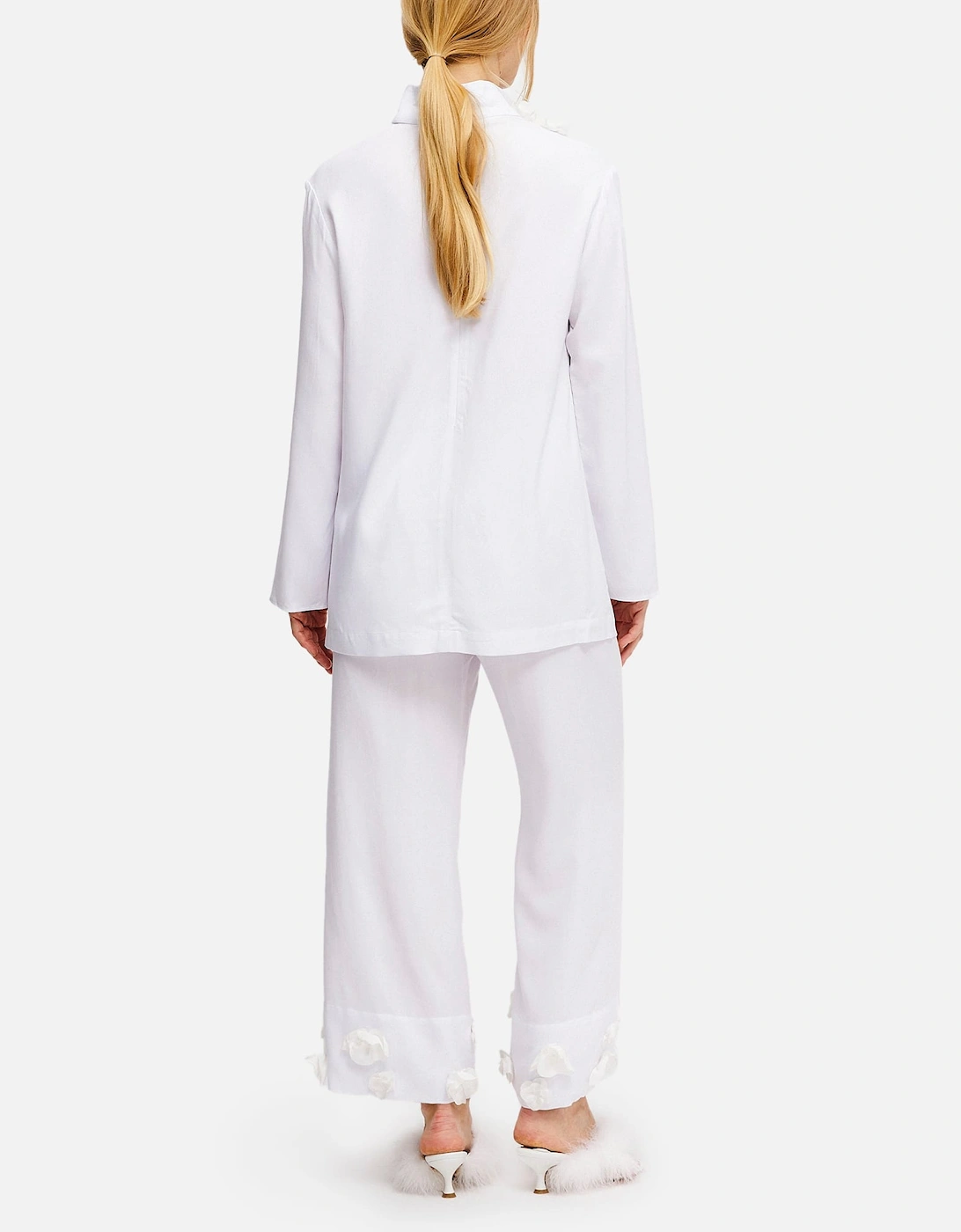 The Bloom Black Tie Pajama Set With Pants