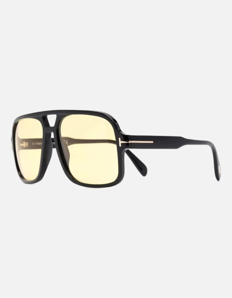 FALCONER 02 SHINY BLACK SUNGLASSES