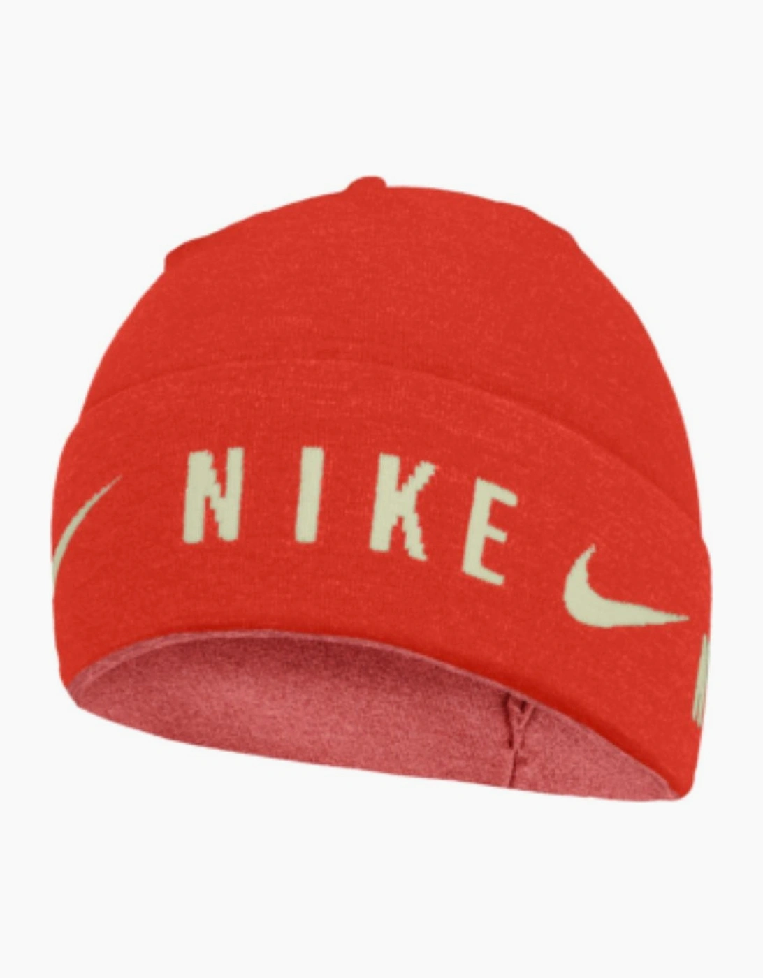 Men's Nike U Knitted Dri-Fit Cuffed Beanie - Red - Size: One size