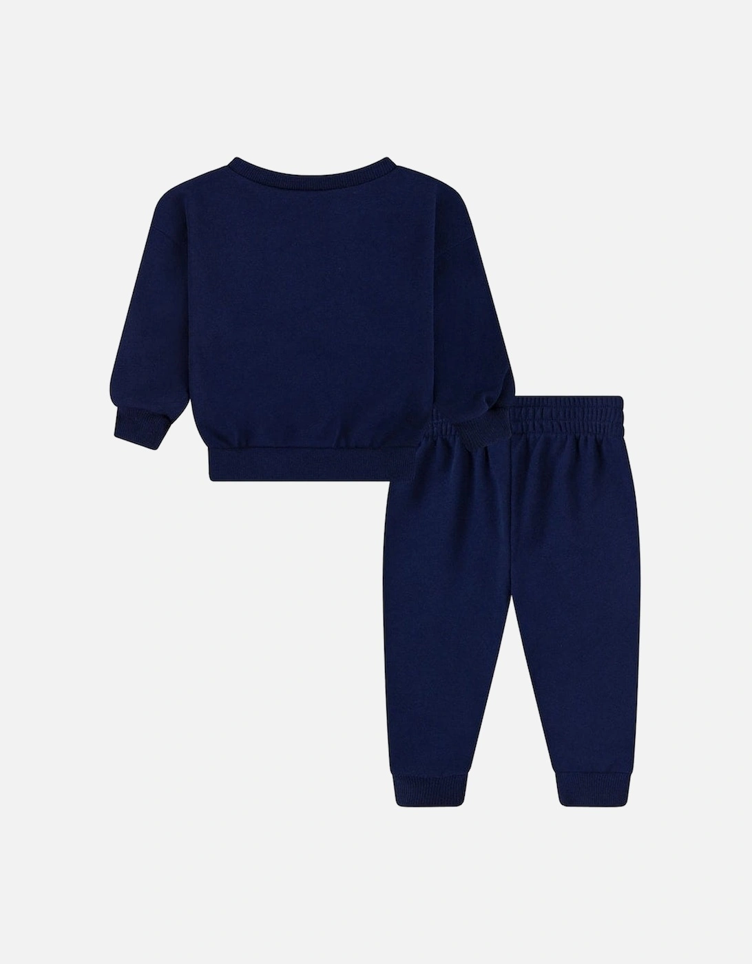 Kids Unisex Fleece Crew Neck Tracksuit Navy