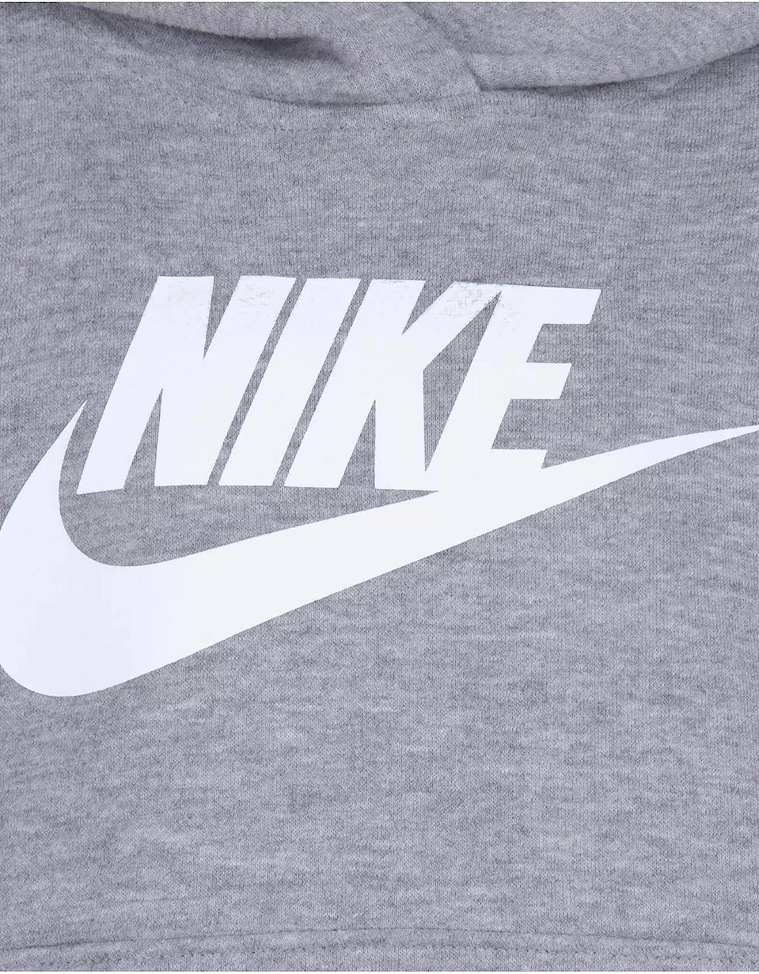 Kids Unisex Fleece Hooded Tracksuit Grey