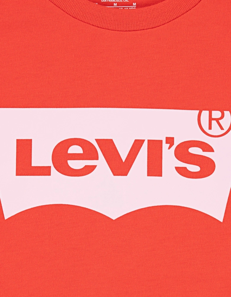 Girls Batwing T-Shirt in Red