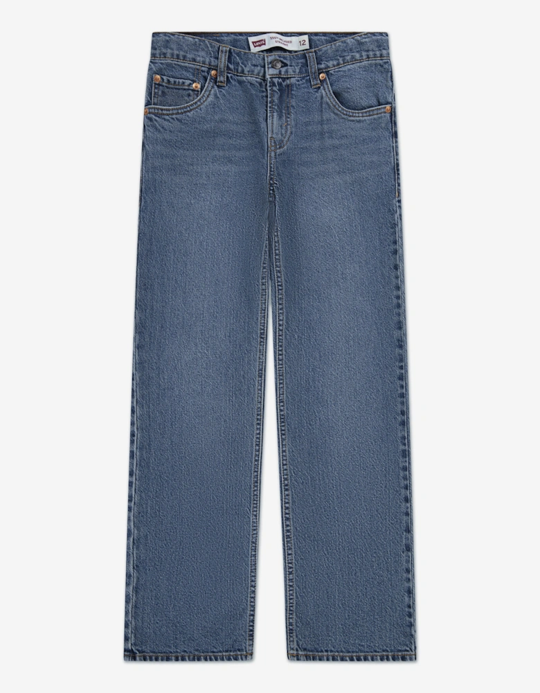 Boys 555 Relaxed Straight Jeans in Blue
