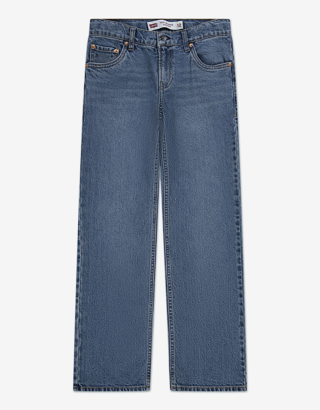 Boys 555 Relaxed Straight Jeans in Blue, 5 of 4