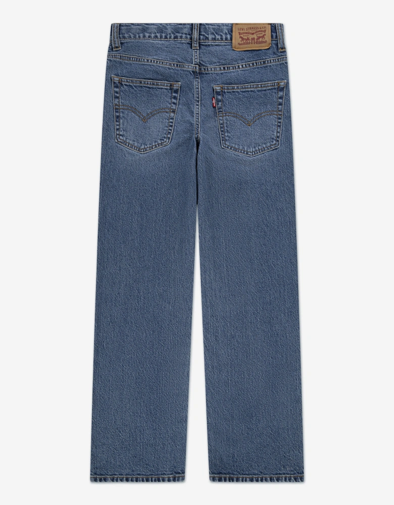 Boys 555 Relaxed Straight Jeans in Blue