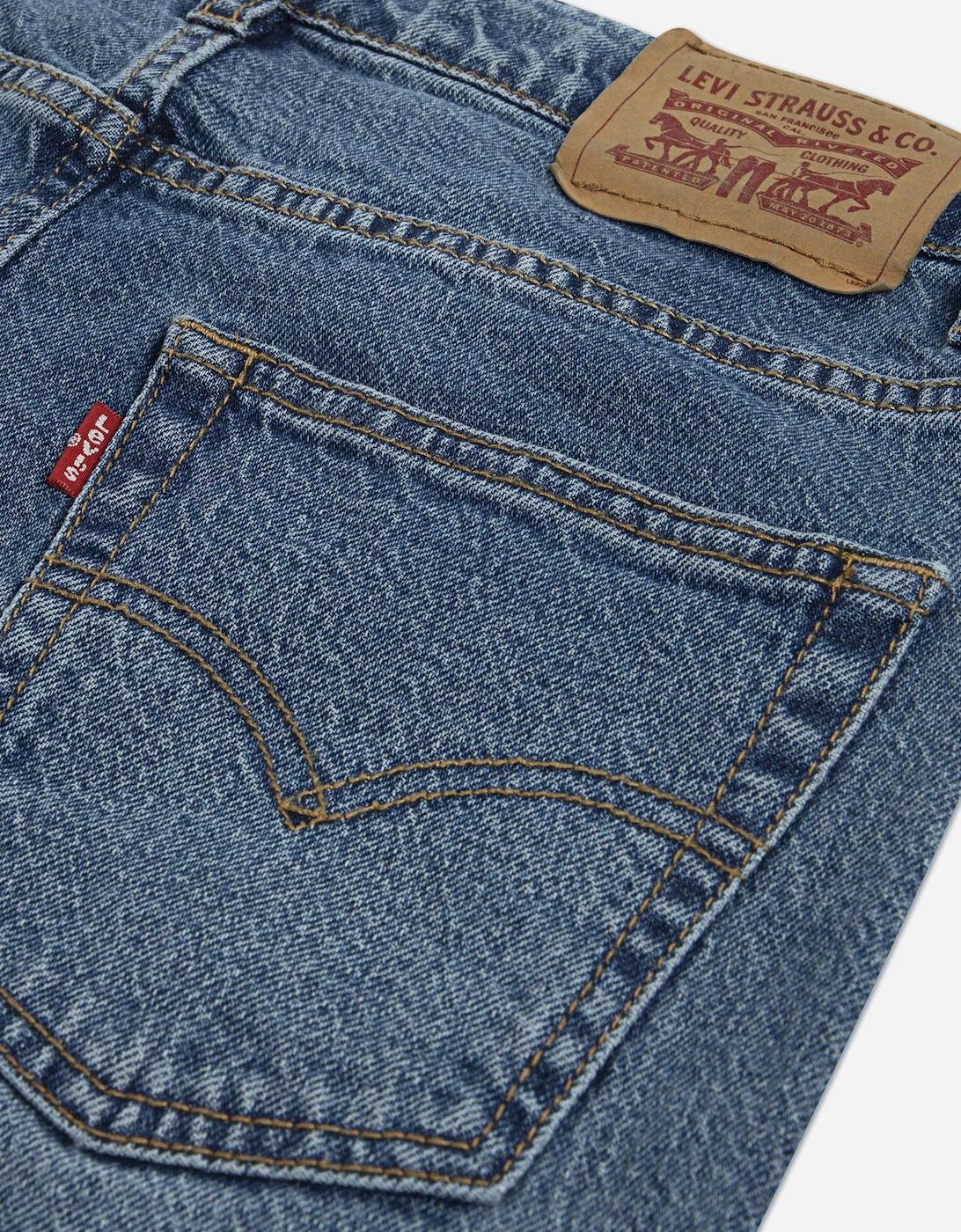 Boys 555 Relaxed Straight Jeans in Blue