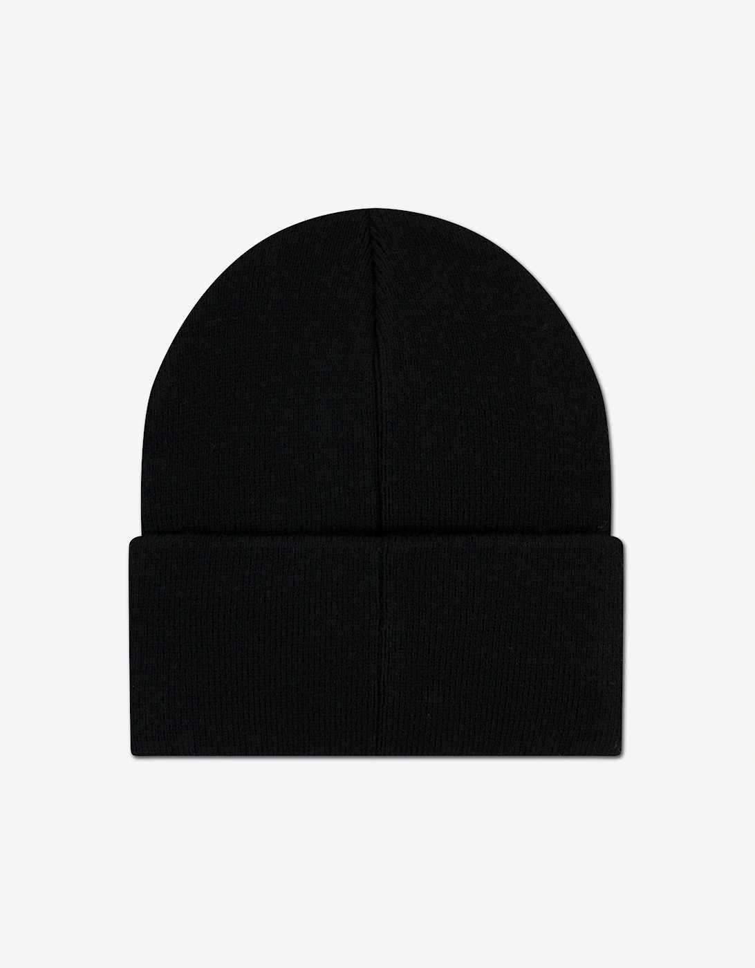 Boys Tonal Embroidered Beanie in Black
