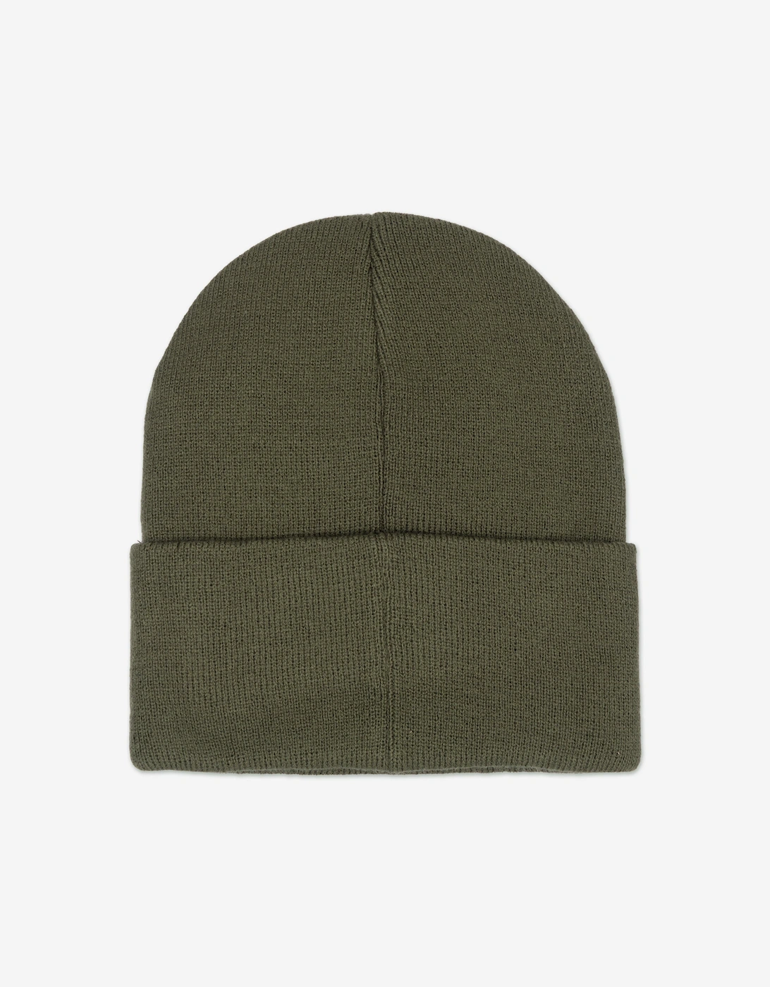 Boys Tonal Embroidered Beanie in Green