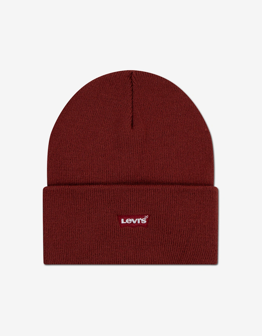 Boys Tonal Embroidered Beanie in Red, 5 of 4