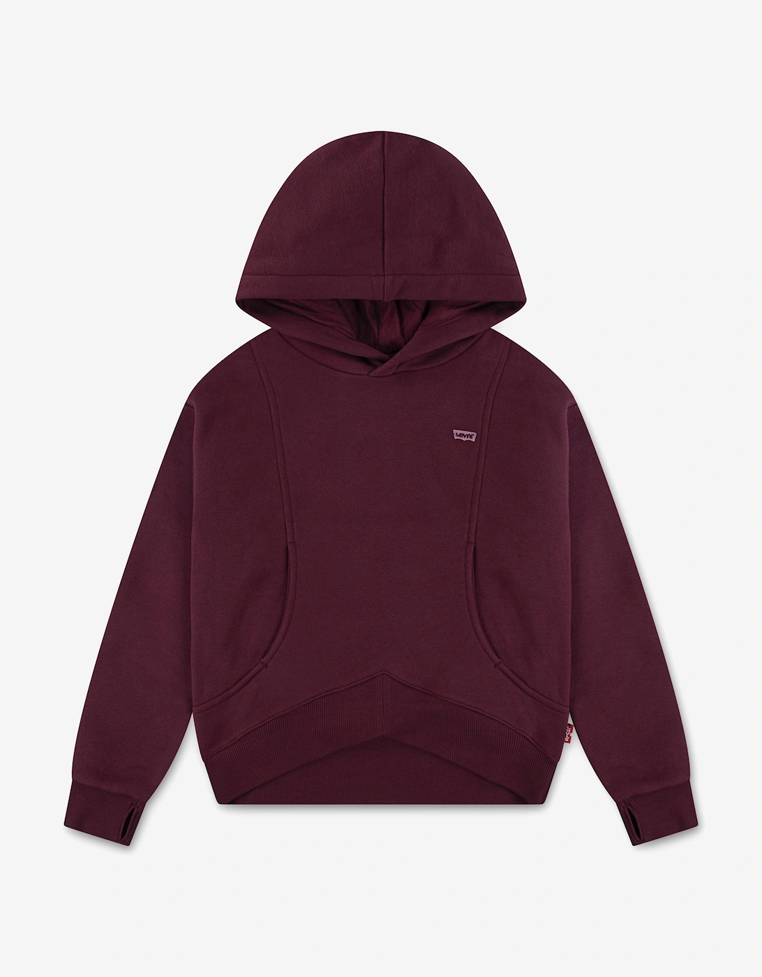 Levis Girls Red Levi's Batwing Patch Hoodie In  4 Years Size 4 Yrs Kids