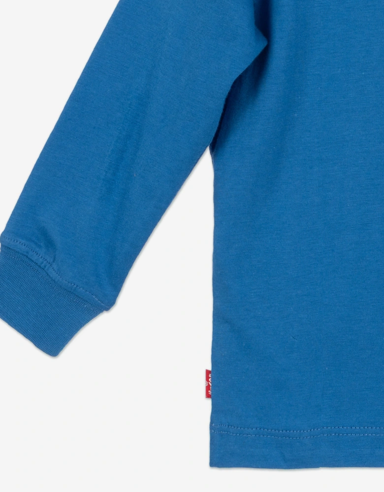 Baby Boys Long Sleeve Batwing T-Shirt in Blue