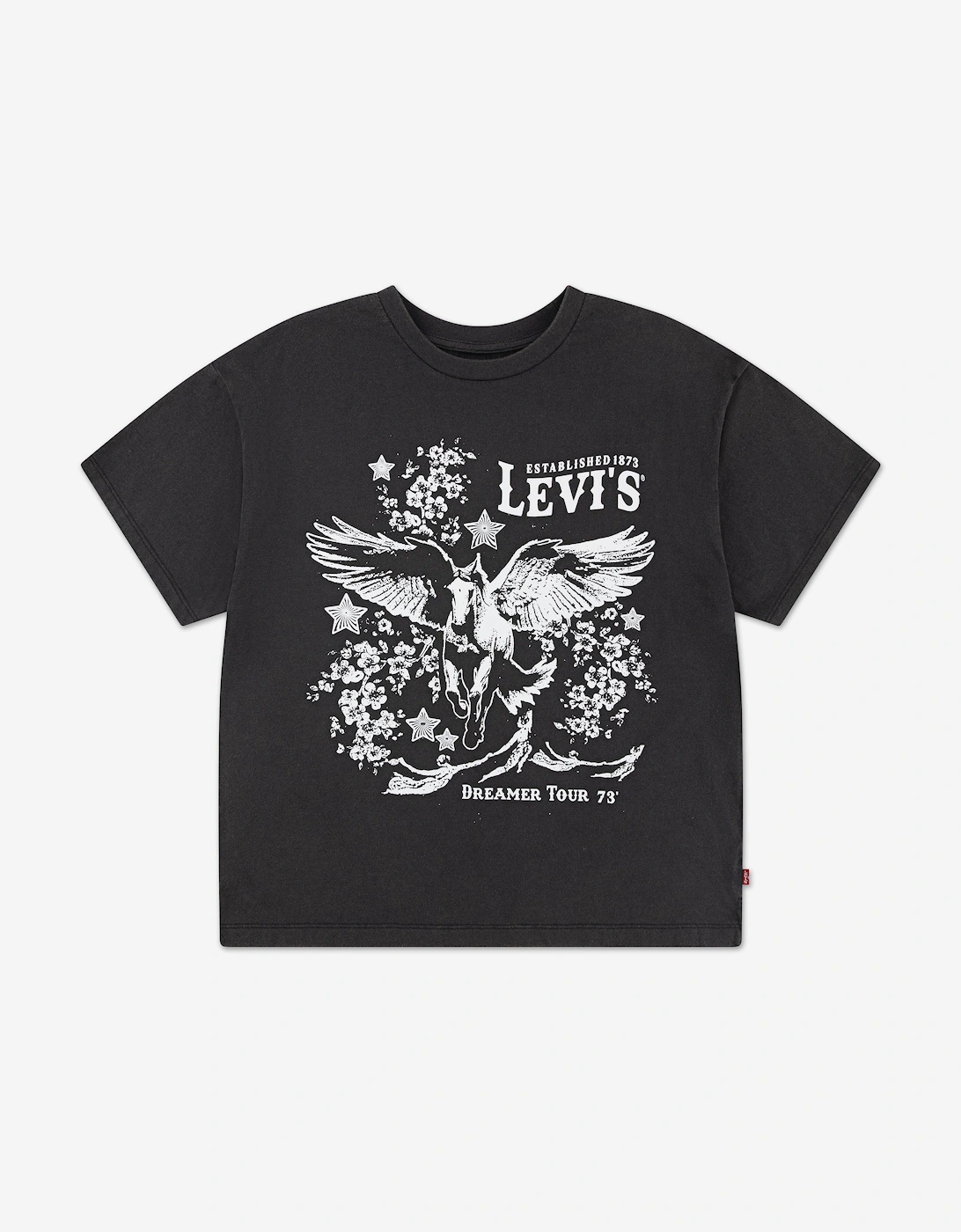 Levis Girls Black 'S Levi's Retro T-Shirt In  16 Years Size 16 Yrs Kids