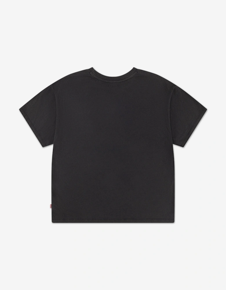 Girls Retro T-Shirt in Black