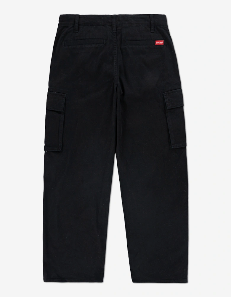 Boys 578 Baggy Fit Cargo Pants in Black