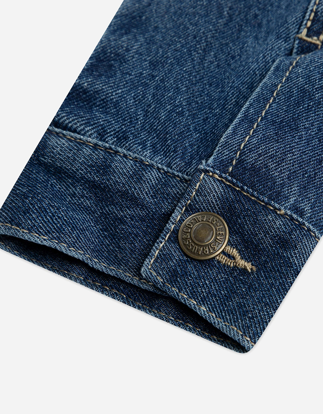 Boys Quilted Lined Trucker Jacket in Blue