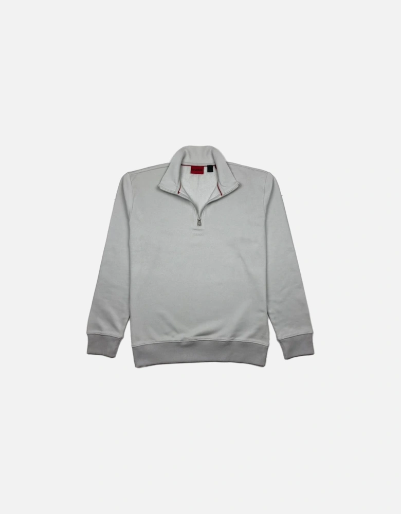 Hugo Light Grey 1/4 Zip Sweatshirt