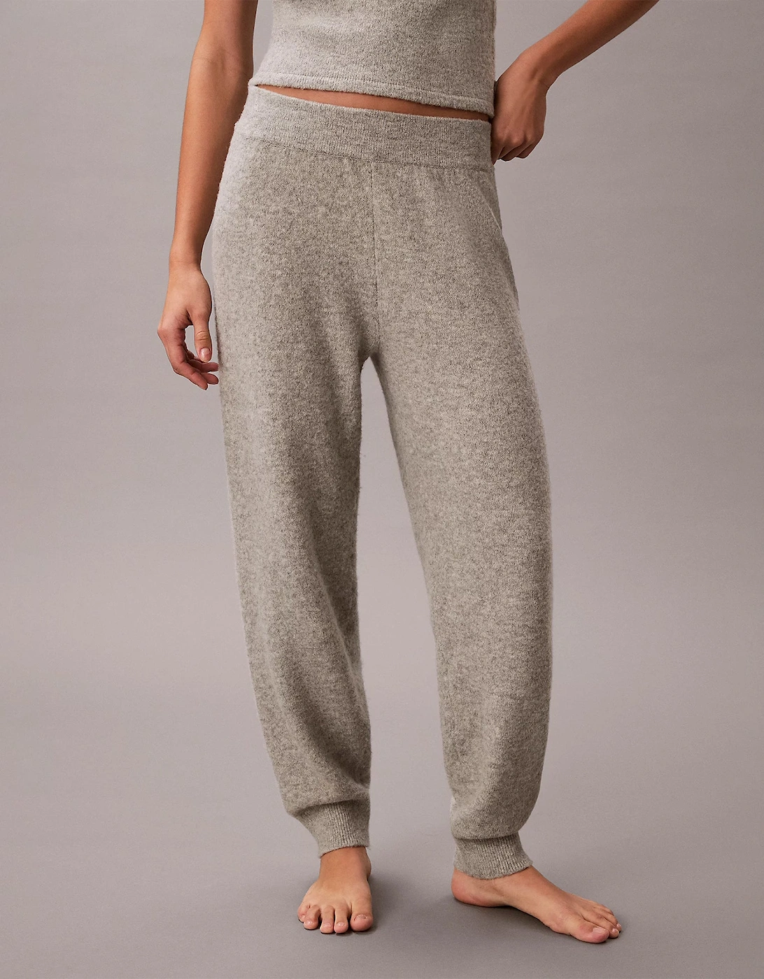 PLUSH JOGGER. Womens Grey Heather