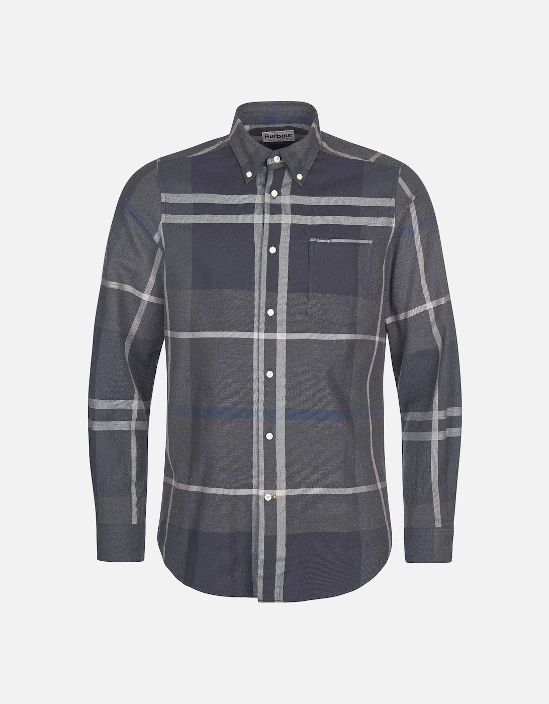 Dunoon Tailored Tartan Shirt - Graphite Black