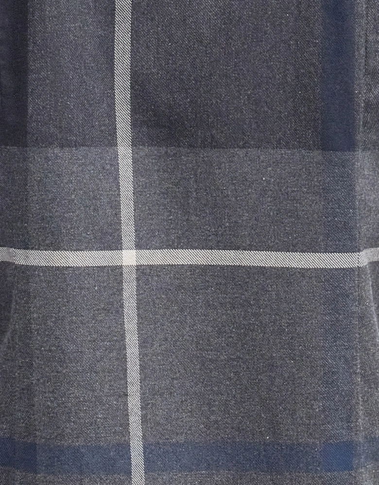 Dunoon Tailored Tartan Shirt - Graphite Black