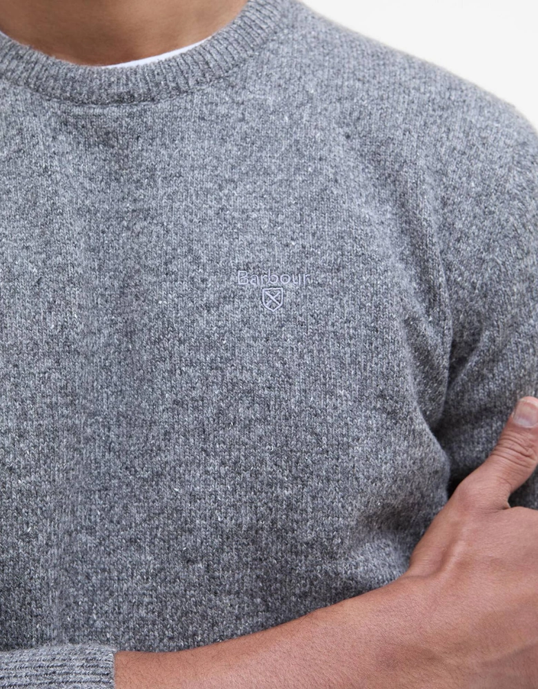 Tisbury Crew Neck Knitted Jumper - Classic Grey