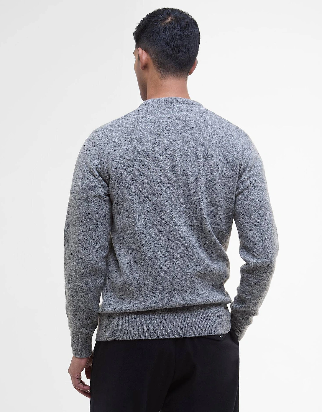 Tisbury Crew Neck Knitted Jumper - Classic Grey
