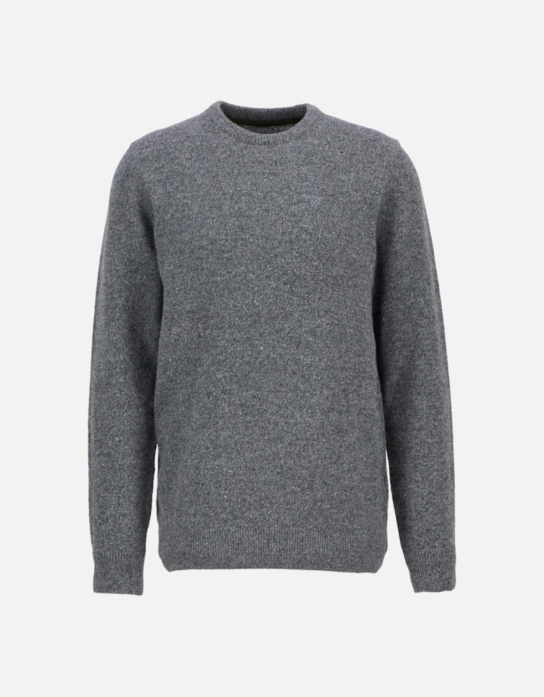 Tisbury Crew Neck Knitted Jumper - Classic Grey