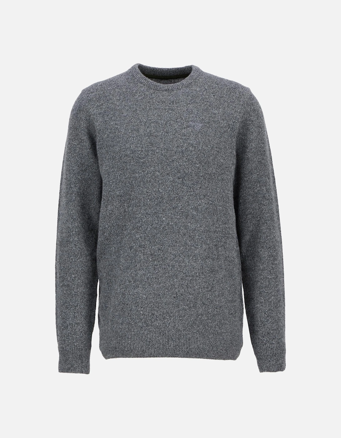 Tisbury Crew Neck Knitted Jumper - Classic Grey
