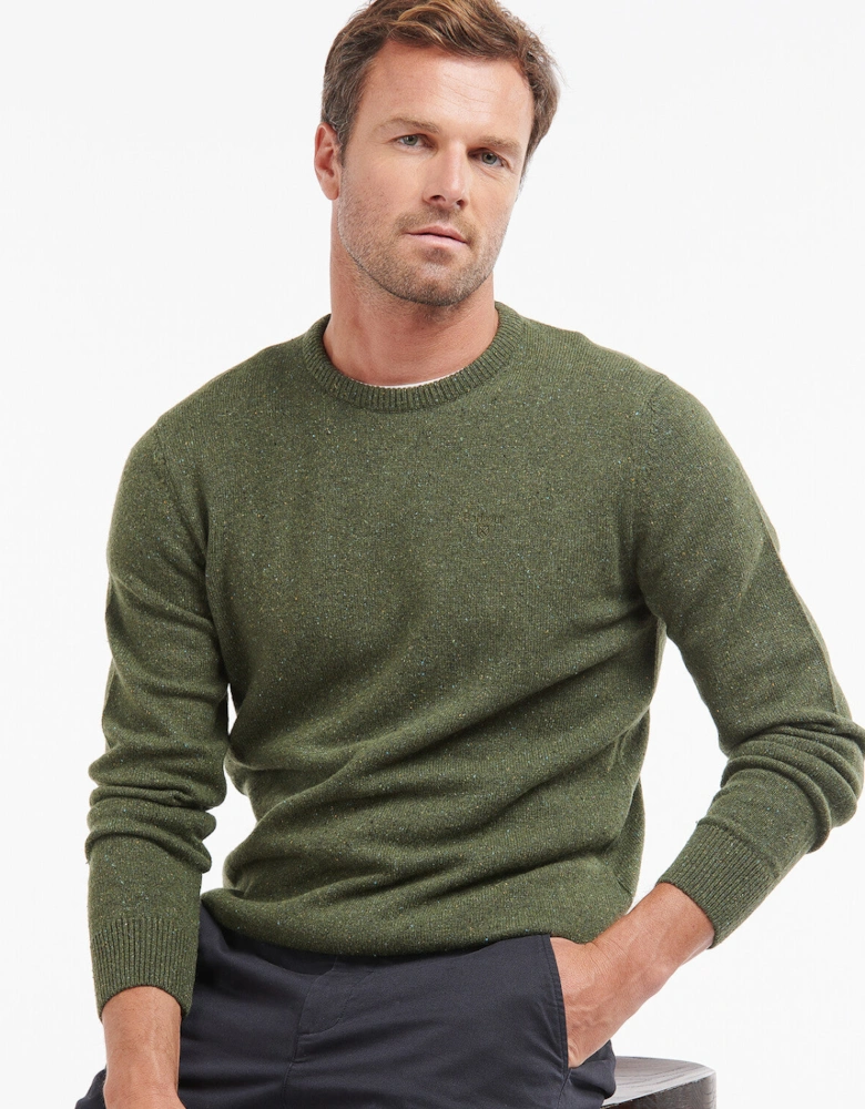 Tisbury Crew Neck Knitted Jumper - Forest Green