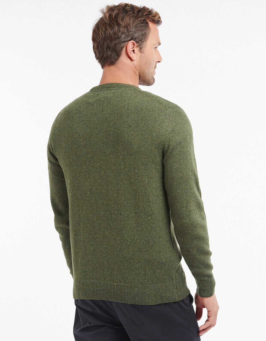 Tisbury Crew Neck Knitted Jumper - Forest Green