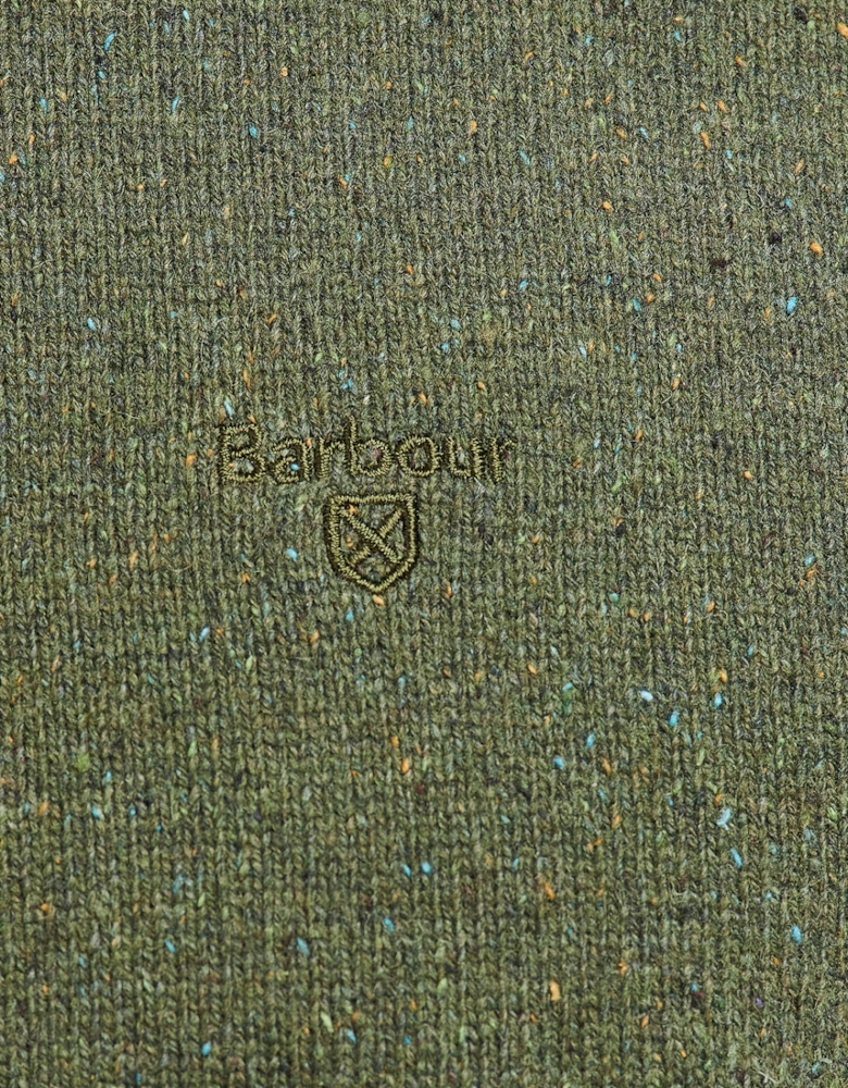 Tisbury Crew Neck Knitted Jumper - Forest Green