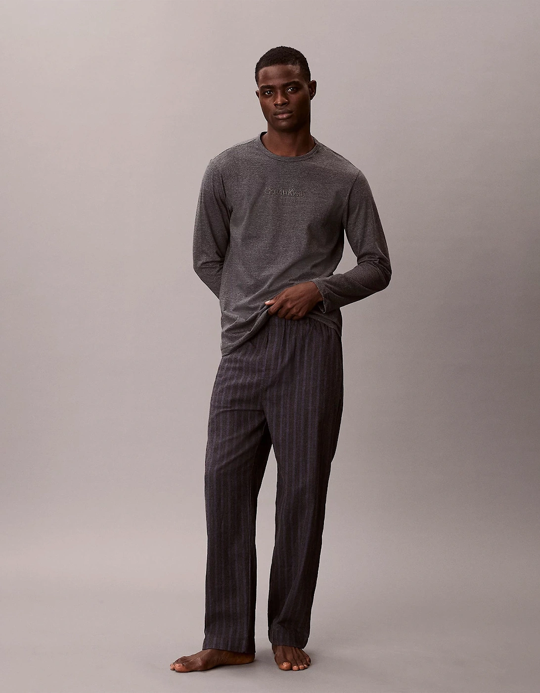 LS TEE PANT SET Mens Multicoloured