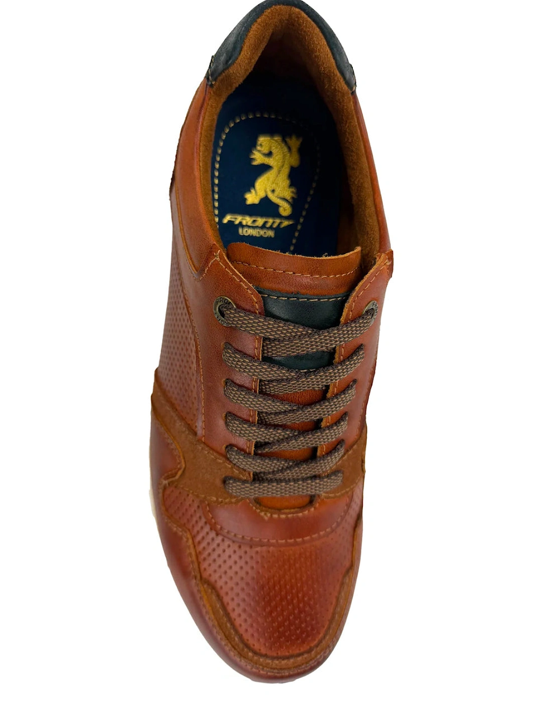 Pace Leather Trainer Shoe TAN