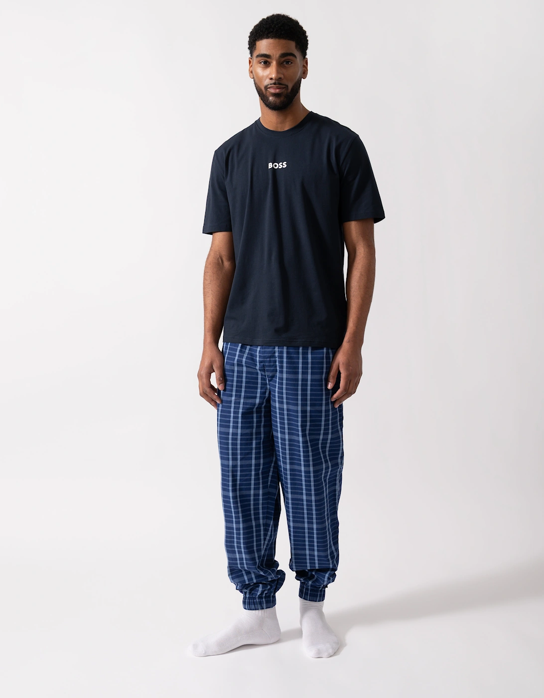 BOSS Orange Easy Mens Pyjama Set - Medium Blue 423