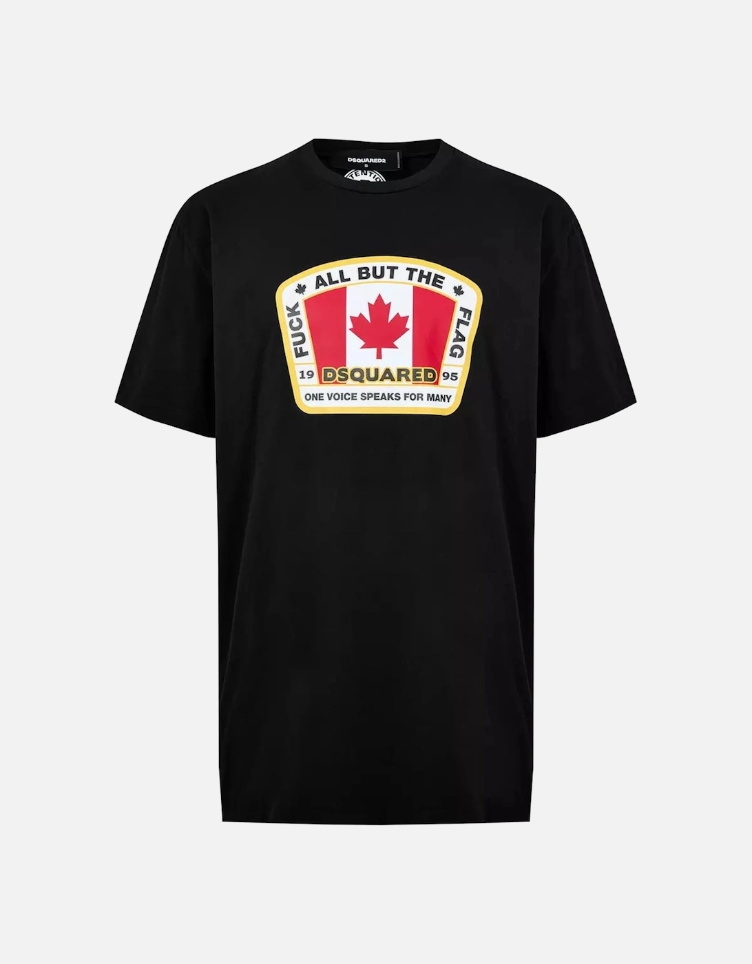 Canadian Flag Patch T-Shirt in Black, 5 of 4