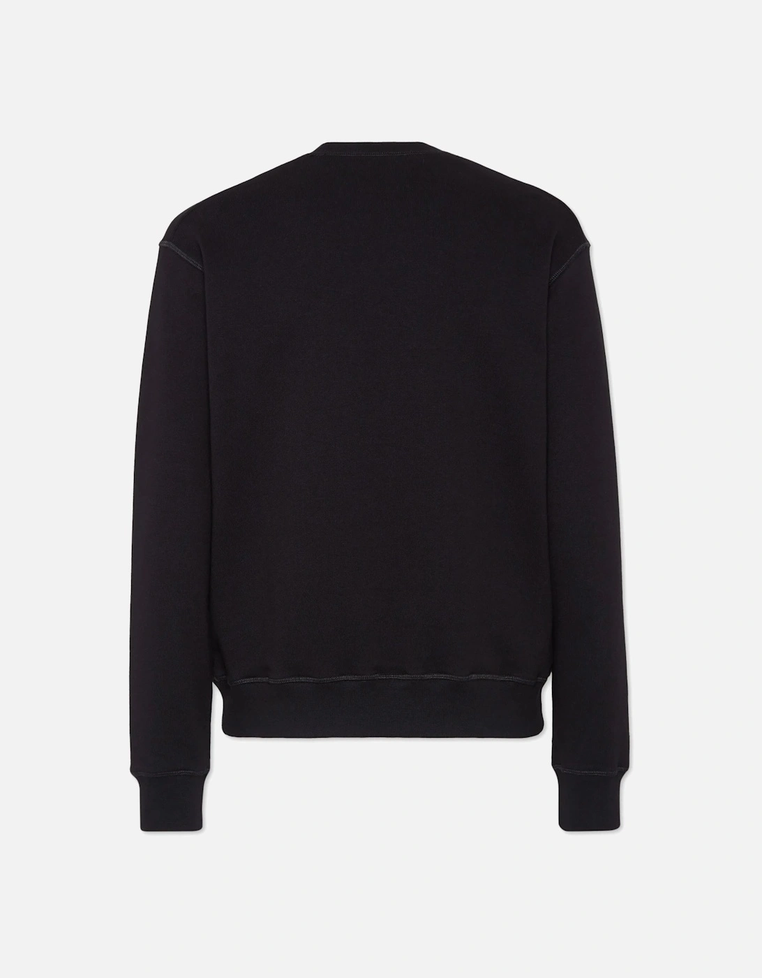 DSQ2 Flame Print Sweatshirt in Black