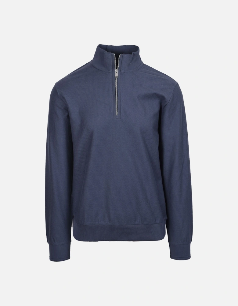 Boss Black H SIDNEY SWEATSHIRTS OPEN BLUE