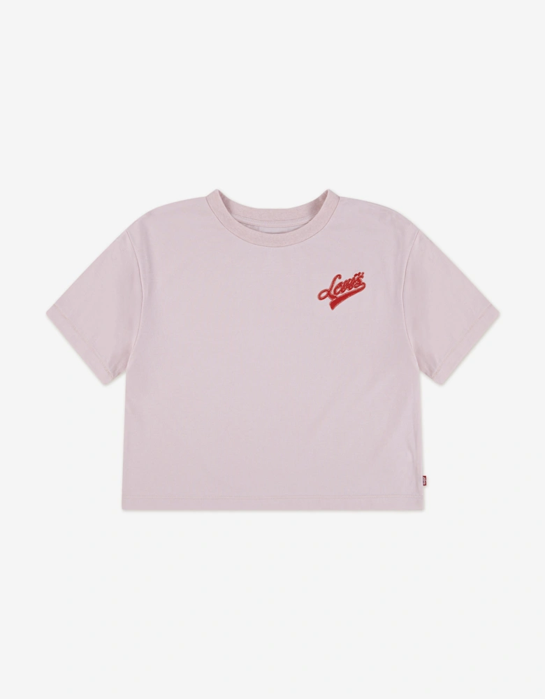 Girls Boxy Meet and Greet T-Shirt in Pink